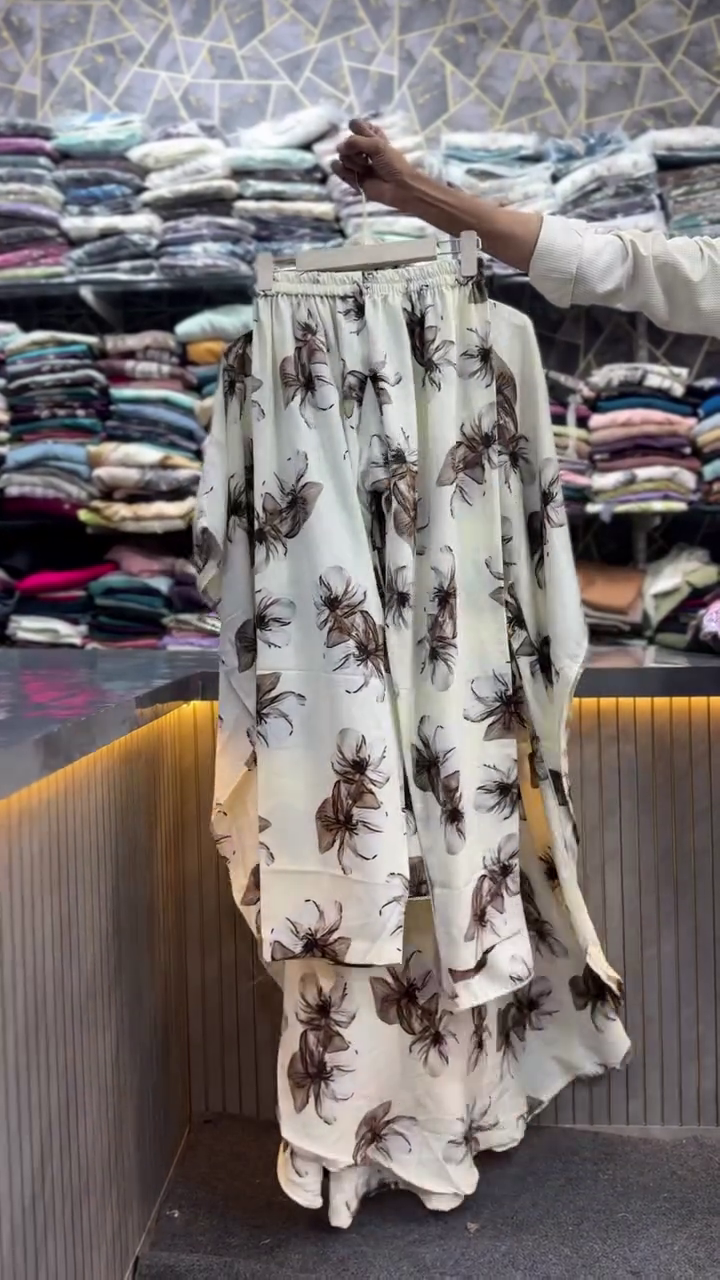 Elegant Floral Printed Kaftan Dress for Women – Soft, Flowy & Graceful Wear - Image 8