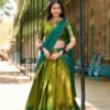 2020PRTMAIN.jpg Green Color Zari Weaving Work Kanjivaram Wedding Lehenga Choli