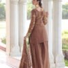 LW-9300_1.jpg Bronze Color Fendy Silk Sharara Set