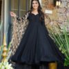 Black Roman Silk Palazzo Suit Set