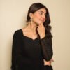 TAN111_1.jpg Black Georgette Lucknowi Work Anarkali Suit Set